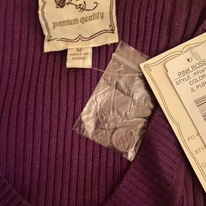 Pink Rose Purple Sweater